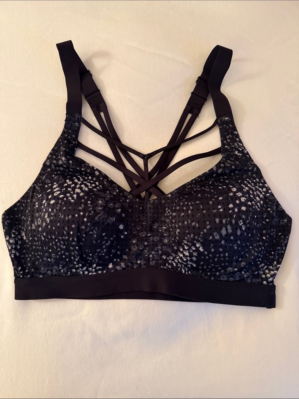 32C black, grey, & white VS sports bra